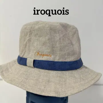 iroquois 린넨 버킷햇 린넨 여름 자수 로고