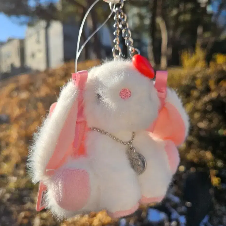 【韓国スタバ】25 V-DAY★Sweetie Fluffy Bunny Keychain 韓国スタバ☆[25VDAY] Sweetie Fluffy Bunny Keychain