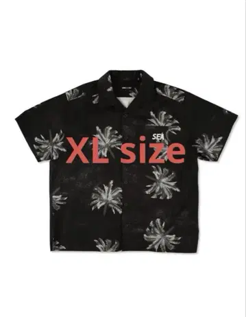 WIND AND SEA 야자수 S/S 셔츠 블랙