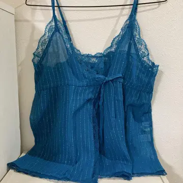 배송비 포함 익명 배송 캐솔 블루 쉬폰 가운