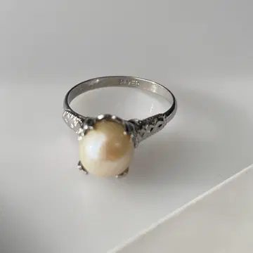 실버 펄 반지
