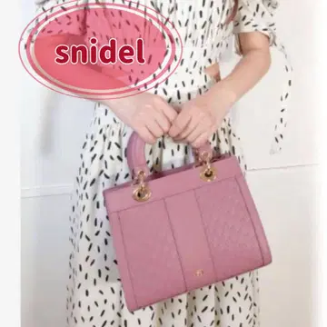 snidel 스나이델 완판템 퍼프 핸들 백 숄더백 핑크