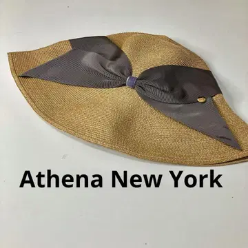 새상품급 Athena New York 아테나뉴욕 모자 와이드 챙 모자