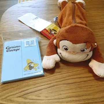 "오자루의 조지 자카 봉제 인형 파우치와 3면 거울 세트"