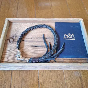 SAAD 지갑 체인 가죽 블랙