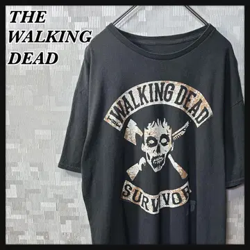 워킹 데드 TWD 반팔 티셔츠 남성용 블랙 검정 USA 드라마
