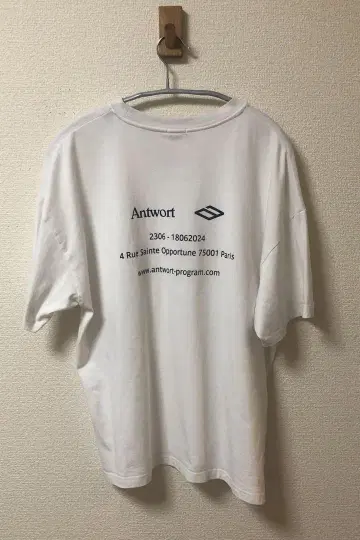 Antwort staff t shirt Paris white
