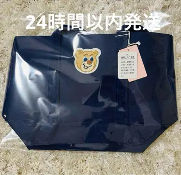 페이러 와펜 토트백 올드 테디 미사용 새상품 네이비