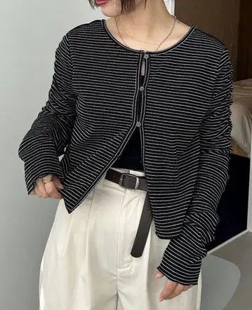 카스타네 써멀 퍼프 가디건