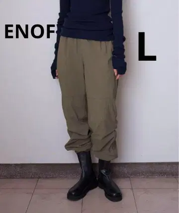 ENOF 나일론 팬츠 카키 L 사이즈 이지 팬츠 새상품급