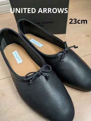 UNITED ARROWS 블랙 플랫 슈즈