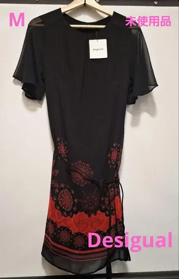 Desigual 반팔 꽃무늬 원피스 M 미사용품
