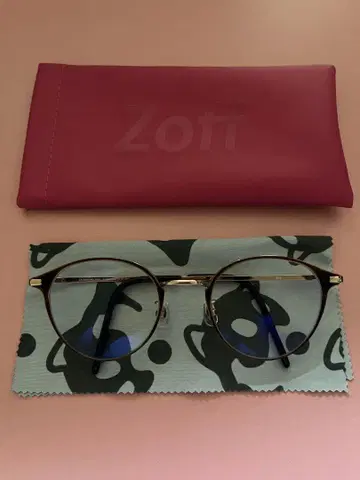 Zoff 블루라이트 차단 안경(패션 안경) 골드 라운드