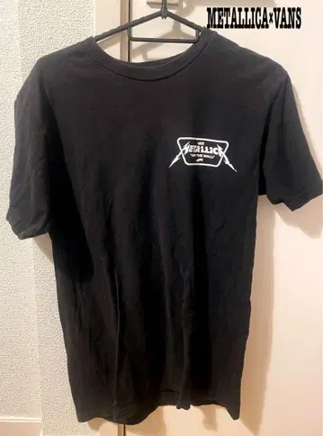 VANS METALLICA 콜라보 티셔츠 S 사이즈 블랙