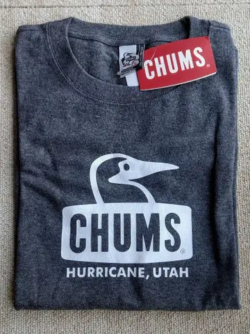 CHUMS 차콜 그레이 티셔츠 L 사이즈
