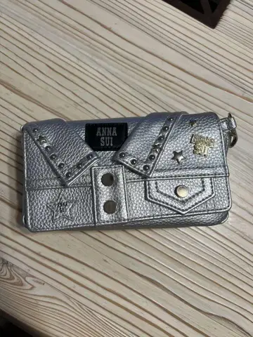 ANNA SUI 자켓풍 실버 장지갑