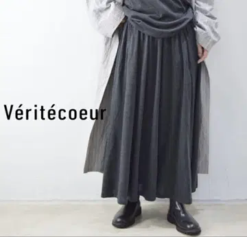 수축 방지 울 개더 스커트 vcc-427 veritecoeur