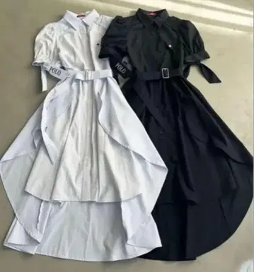 dazzlin POLO BCS 콜라보 헤미 레이어드 셔츠 원피스 S