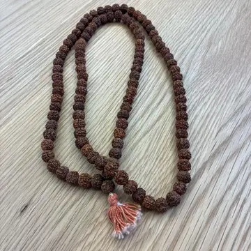 루드라크샤 비즈 목걸이 약 90cm
