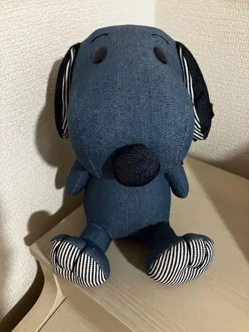 스누피 쇼콜라 구라시키 데님 봉제 인형