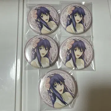fate stay night 마도 오동나무 벚꽃 캔뱃지 5종 세트
