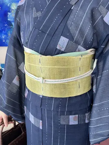 요로케 라오리 여름 오비 순수 실크