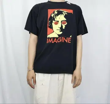 John Lennon "Imagine" 뮤지션 프린트 BLACK