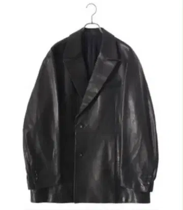 stein leather double breasted jacket