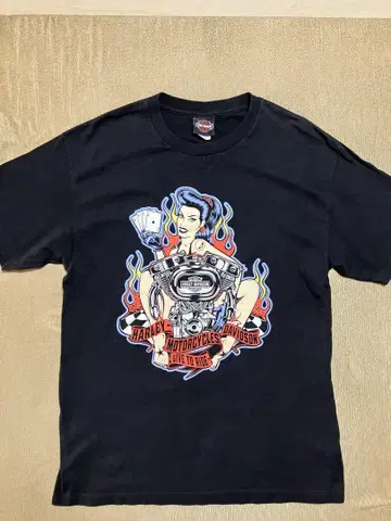 할리데이비슨 티셔츠 L 사이즈 핑업 XL883 XL1200