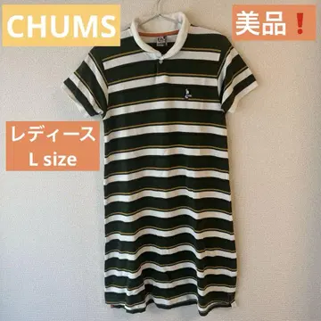 CHUMS 여성용 원피스 보더 L 사이즈