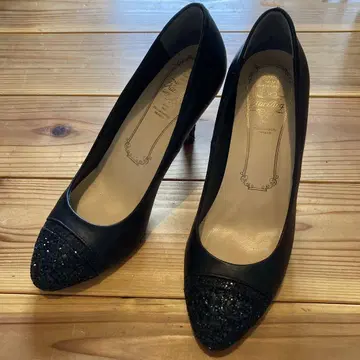 KariAng 천연 가죽 글리터 포멀 펌프스 23cm