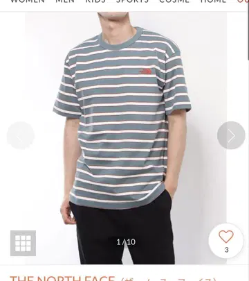 THE NORTH FACE 티셔츠 S/S Multi Border Tee