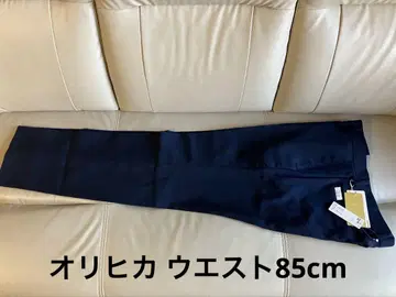 오리히카 여름 슬랙스 수트 바지 L 유니클로 스트레치 네이비