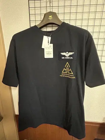 아비렉스 TOP GUN 티셔츠 네이비