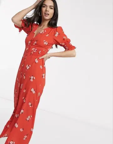 새상품급 ASOS 꽃무늬 원피스