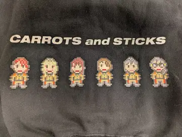 BiSH CARROTS and STiCKS 픽셀 후드티