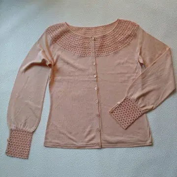 새상품 레나 랑게 실크 레이스 가디건
