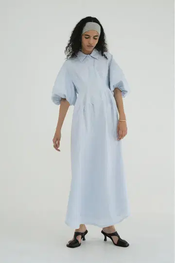 CLANE WAIST DESIGN VOLUME ONEPIECE