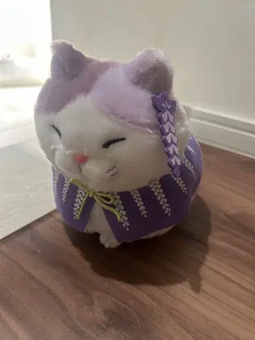 수염 만주 등나무 꽃 고양이 봉제 인형 아시카가 플라워 파크 한정판