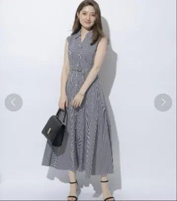 아푸와이저 리셰 깅엄 체크 롱 원피스
