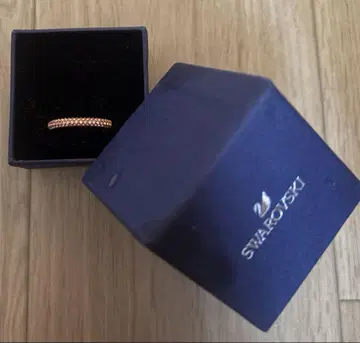 Swarovski 핑크 로즈 골드 반지 58