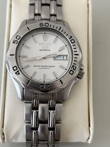 Seiko Sports 오토매틱 손목시계 실버