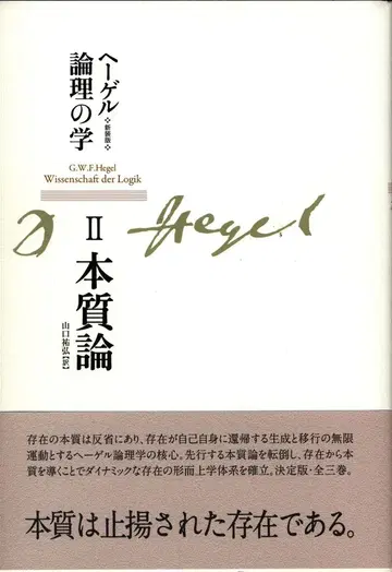 G W F 헤겔 헤겔 논리학 본질론 신장판 2