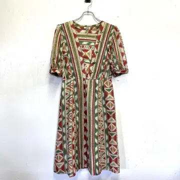 구제 의류 아줄 쇼와 레트로 롱 원피스 10호
