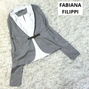 FABIANA FILIPPI 도킹 탑 셔츠 티셔츠 그레이