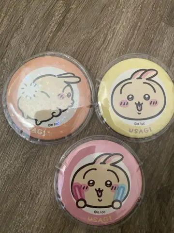 치이카와 (먼작귀) 트레이딩 캔뱃지 (더 즐거운 친구들 편) 토끼 세트