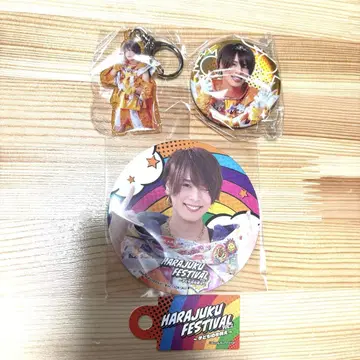 하라주쿠 페스티벌 리얼 피스 카즈 키링 & 캔뱃지 & 코스터