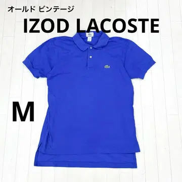 카13 IZOD LACOSTE 반팔 피케 셔츠 블루 올드 남성용