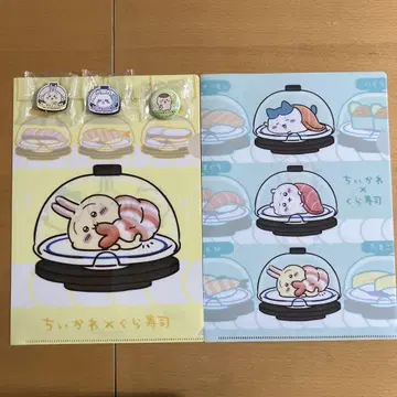 치이카와 (먼작귀) 쿠라스시 캔뱃지 마그넷 클리어 파일 5종 세트