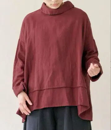 KL WG 와이드 레이어 탑 버건디